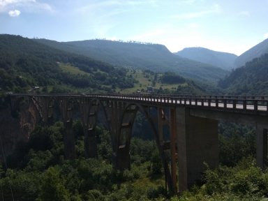 Černá Hora - most přes řeku Tara