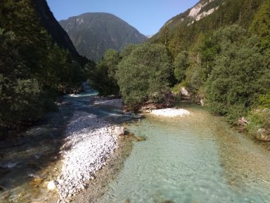 Slovinsko řeka Soča